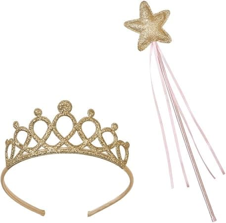 Tiara und Zauberstab Set (Pink)
