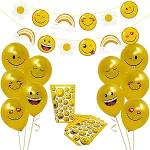 Smiley Party-Deko-Set