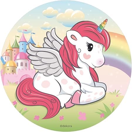 Essbare Tortenaufleger "Einhorn"